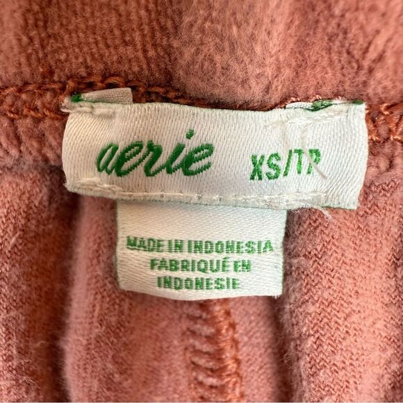 Aerie Warm Rose Velour Joggers - Picture 2 of 5